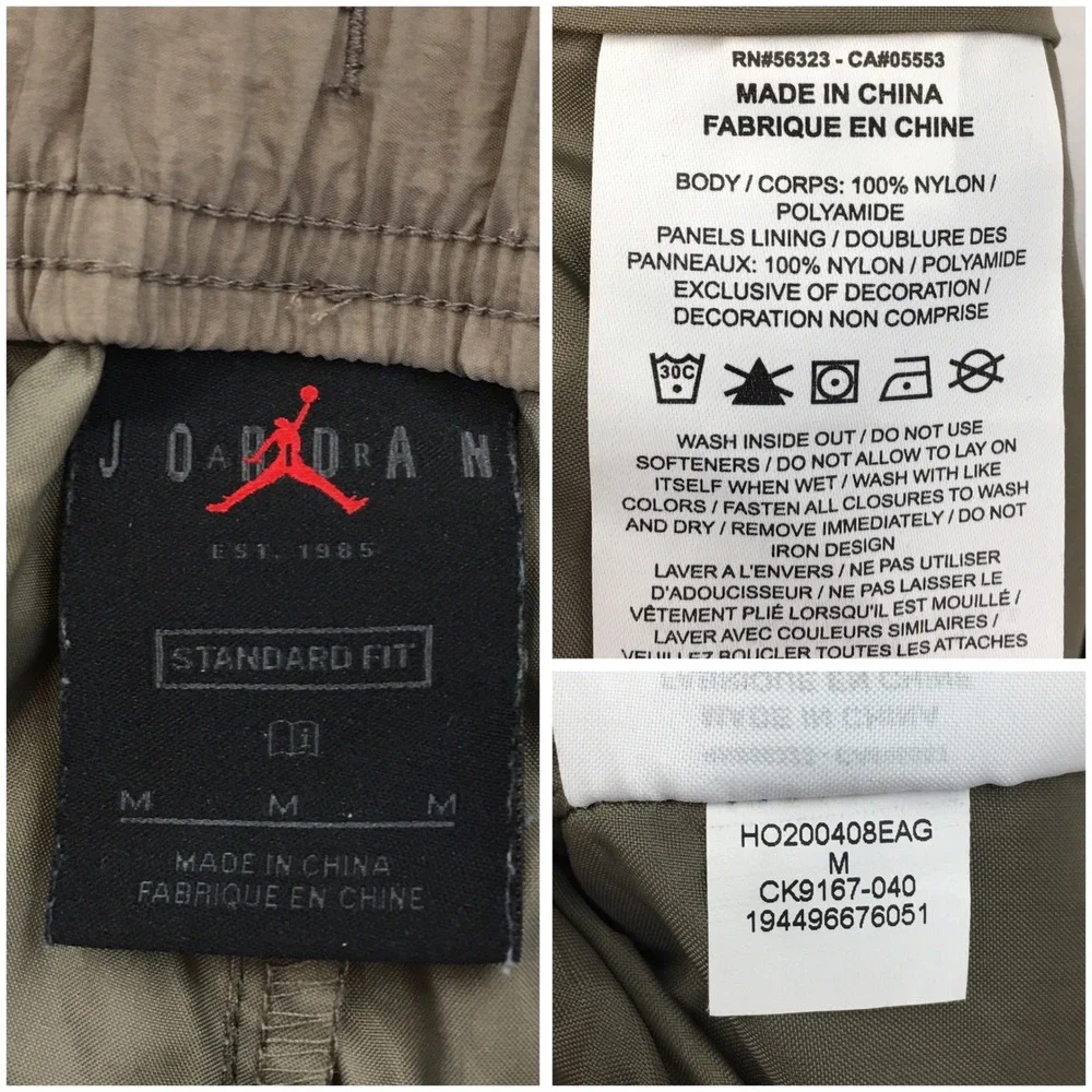 Jordan 23 Engineered Mens Brown Nylon Cargo Track Pants Medium CK9167-040